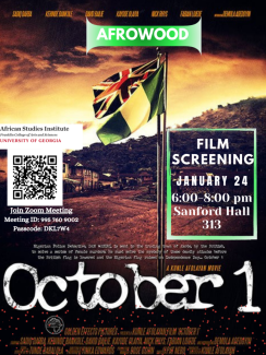 October 1 Afrowood Movie Flyer